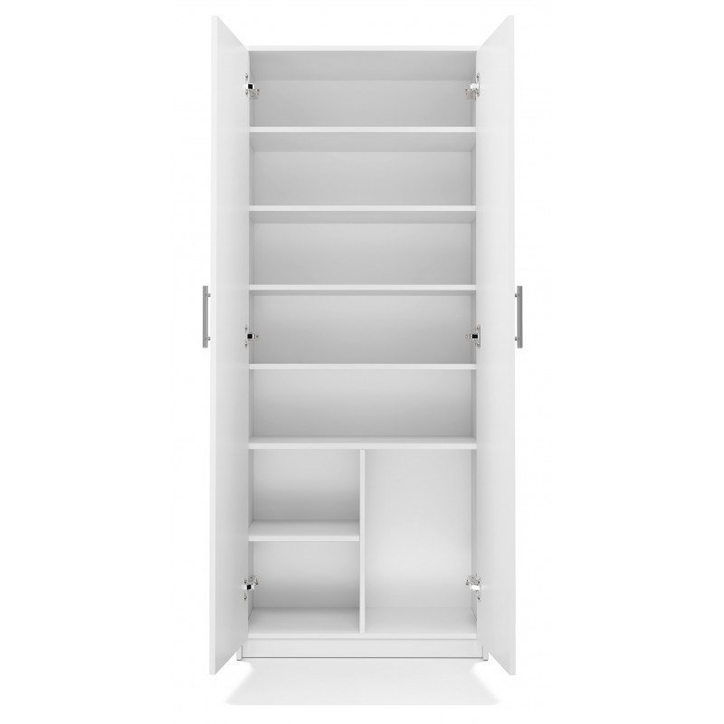 Arkivskab OLIV 2D 74x35x180 cm, hvid #13