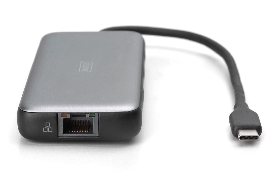 Digitus DA-70914 dockingstation Ledningsfrt USB 3.2 Gen 2 (3.1 Gen 2) Type-C Sort, Gr #5