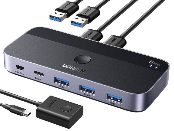 Ugreen USB 3.0-switch CM662, 2�4 udgange, sort #1