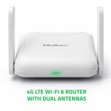Qoltec 56980 Hjem og rejse 4G LTE-router med Wi-Fi 6 | AX300 | 2,4 GHz | Dobbelt antenne | USB-C | Micro SIM #3