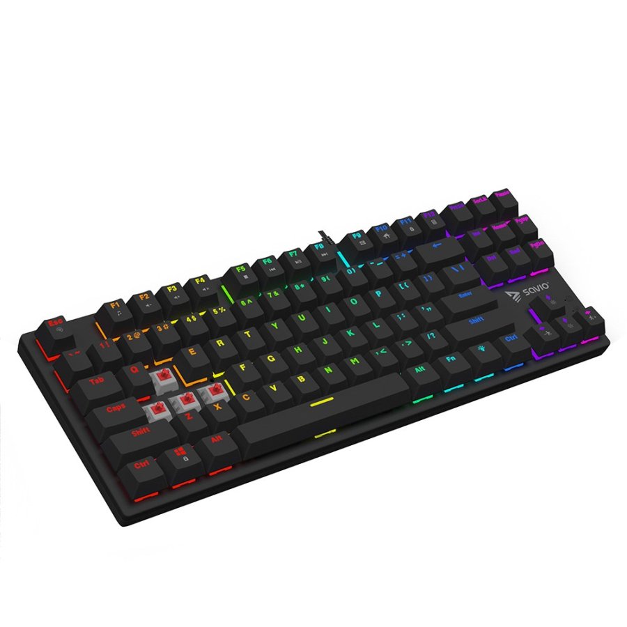 Savio Tempest x2 RGB mekanisk tastatur, Outemu RED #1