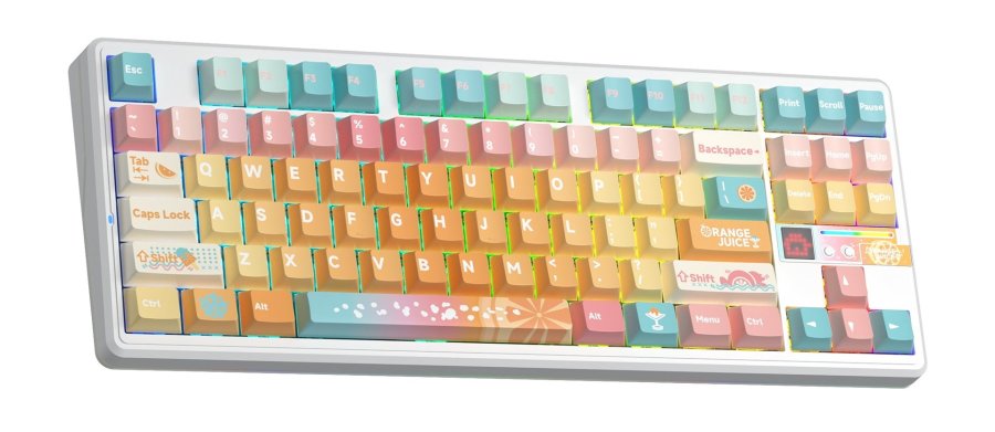 AULA Gasket F87 Pro V2 Orange Soda Kailh Meteorite Ice Cream RGB tastatur #2