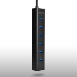 Axagon HUE-SA7BP interface hub USB 3.2 Gen 1 (3.1 Gen 1) Type-A 5000 Mbit/s Sort #10