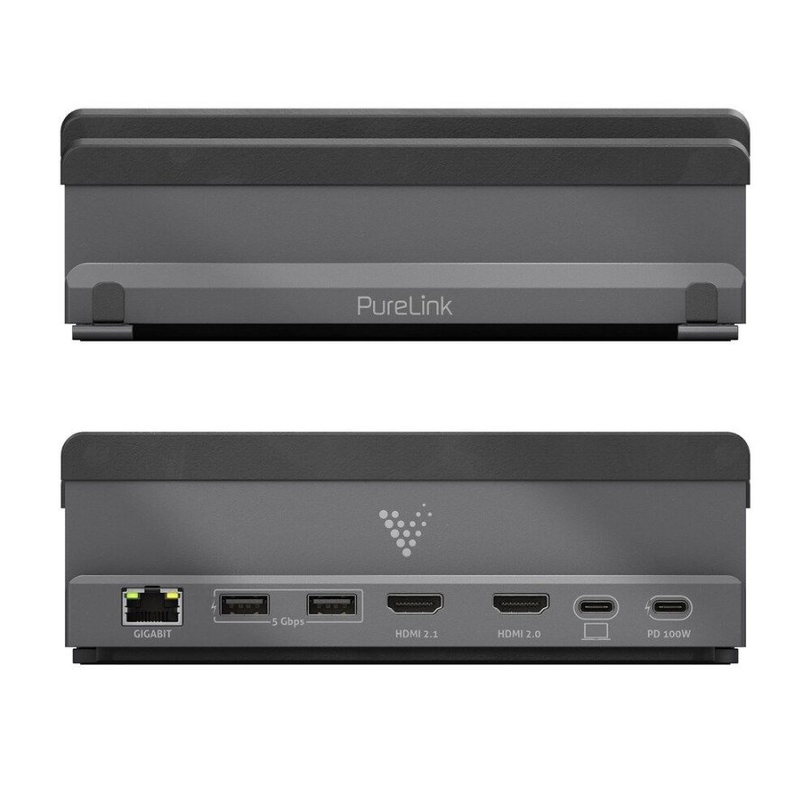 PureLink VL-DS100 dockingstation Ledningsf�rt USB 3.2 Gen 1 (3.1 Gen 1) Type-C Sort, Gr� #5