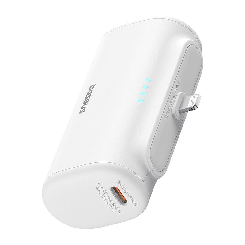 Baseus P10068307213-00 Lithium-ion powerbank 5000 mAh Hvid #4