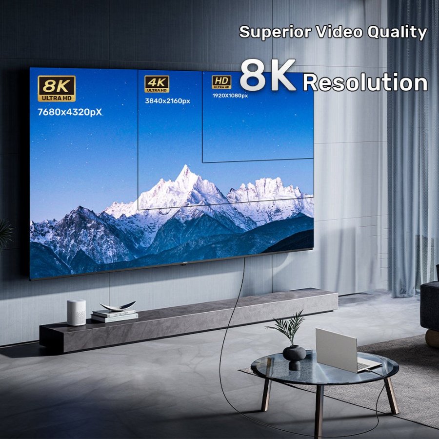 UNITEK C11085GY01-10M HDMI-kabel HDMI Type A (Standard) Sort #6