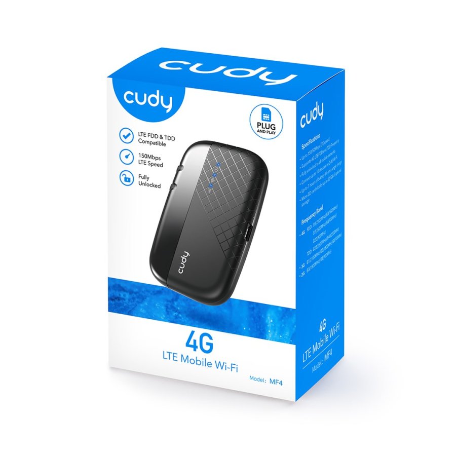 Cudy MF4 trdls router Enkelt band (2,4 GHz) 4G Sort #7