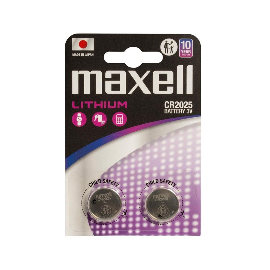 MAXELL litiumbatteri LITHIUM CR2025 2 stk. 3V #1