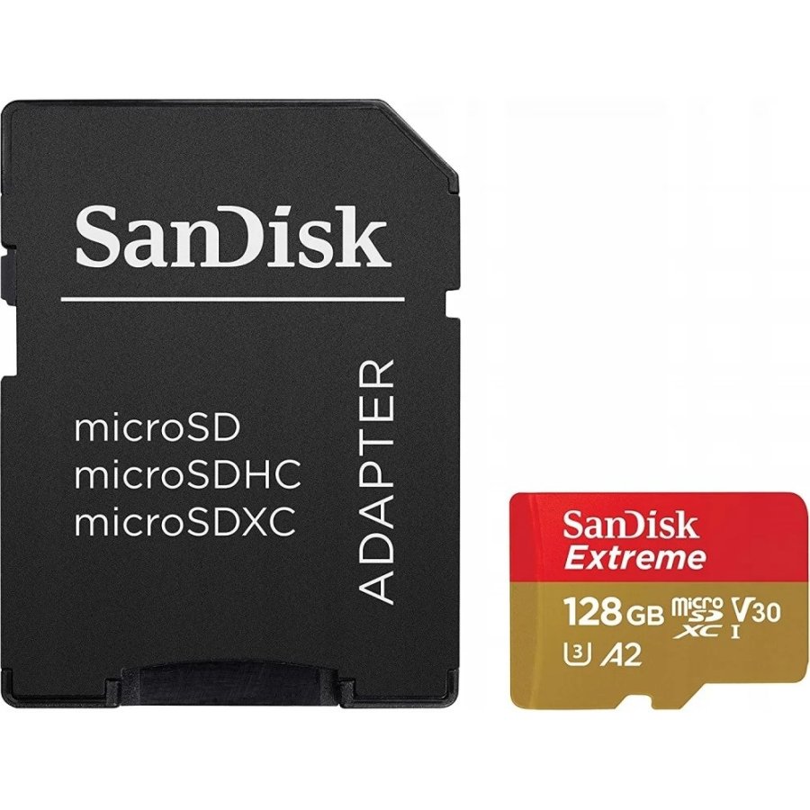 SanDisk Extreme 128 GB MicroSDXC UHS-I Klasse 10 + adapter #1