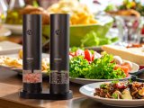 ELDOM ZMP5 BATTERIDREVET PEBER- OG SALTKV�RNES�T MED STATIV, SORT #6