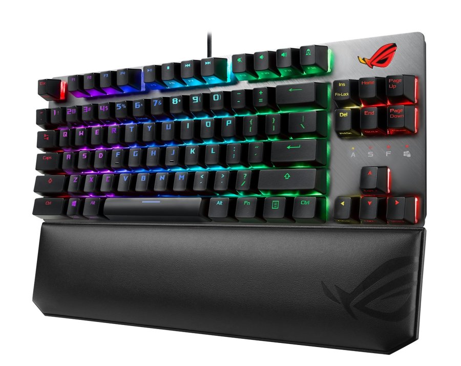 ASUS ROG Strix Scope NX TKL Deluxe tastatur Spil USB Tysk Sort, Gr #8