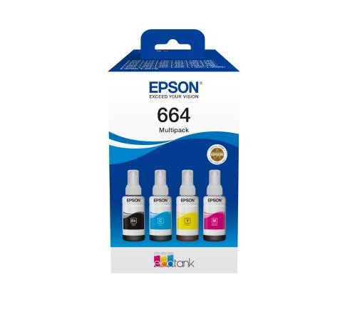 Epson C13T66464A blkpatron 4 stk Kompatibel Sort, Bl, Magenta, Gul #1