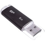 SILICON POWER Ultima U02 Pendrive USB-flashdrev 8 GB USB 2.0 (SP008GBUF2U02V1K) Sort #2