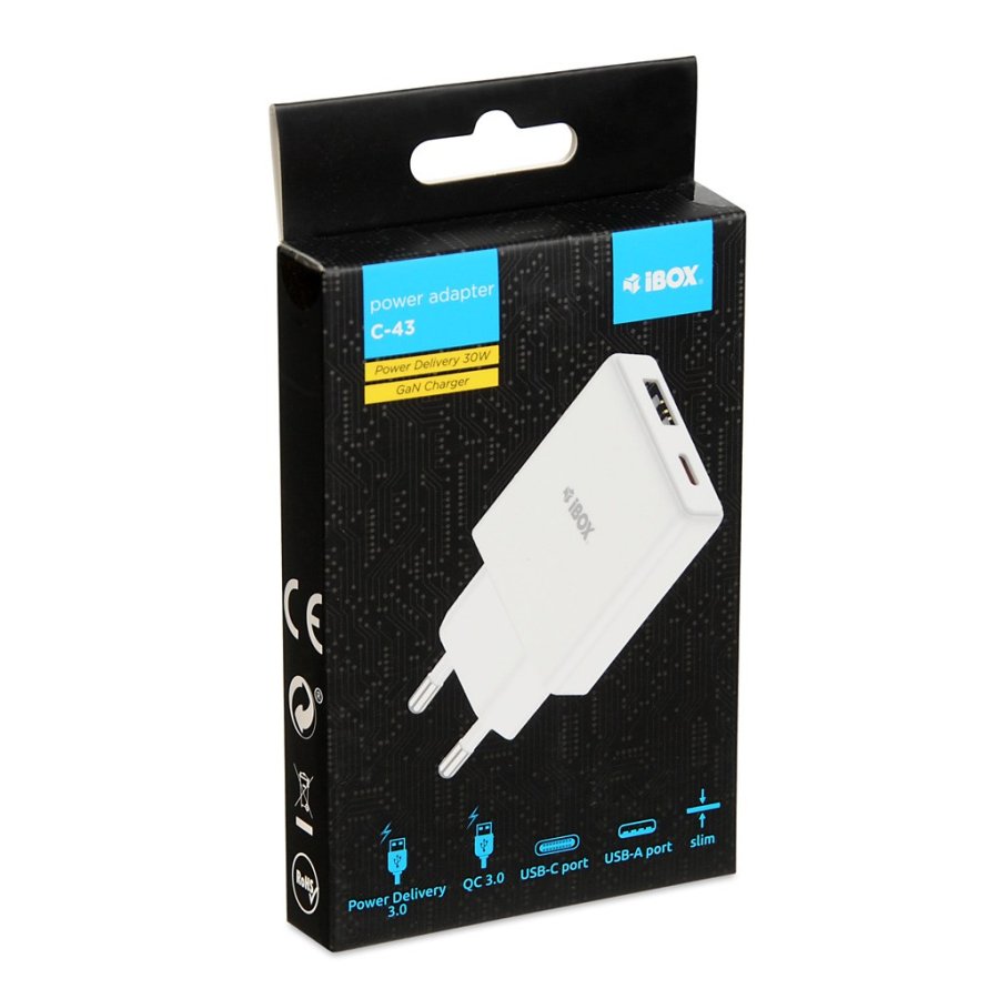 iBox ILUC43W oplader til mobil enhed Universel Hvid Vekselstrm Indendrs #6