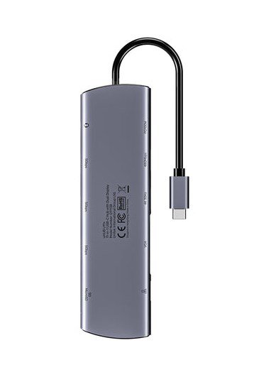 UNITEK D1113BGY01 interface hub 2 x USB 3.2 Gen 2 (3.1 Gen 2) Type-C 1000 Mbit/s Gr� #9