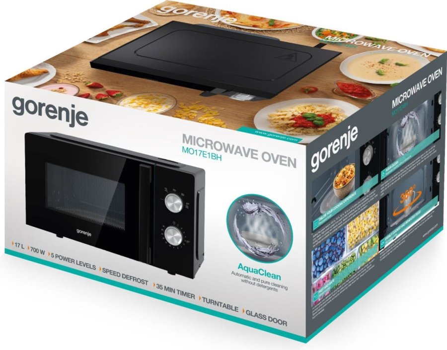Gorenje MO17E1BH mikroblgeovn Sort Solo mikroovn Bordplade 17 L 700 W #13