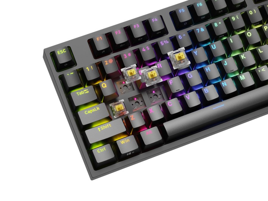 GENESIS Thor 404 TKL tastatur Spil USB QWERTY US International Sort #13