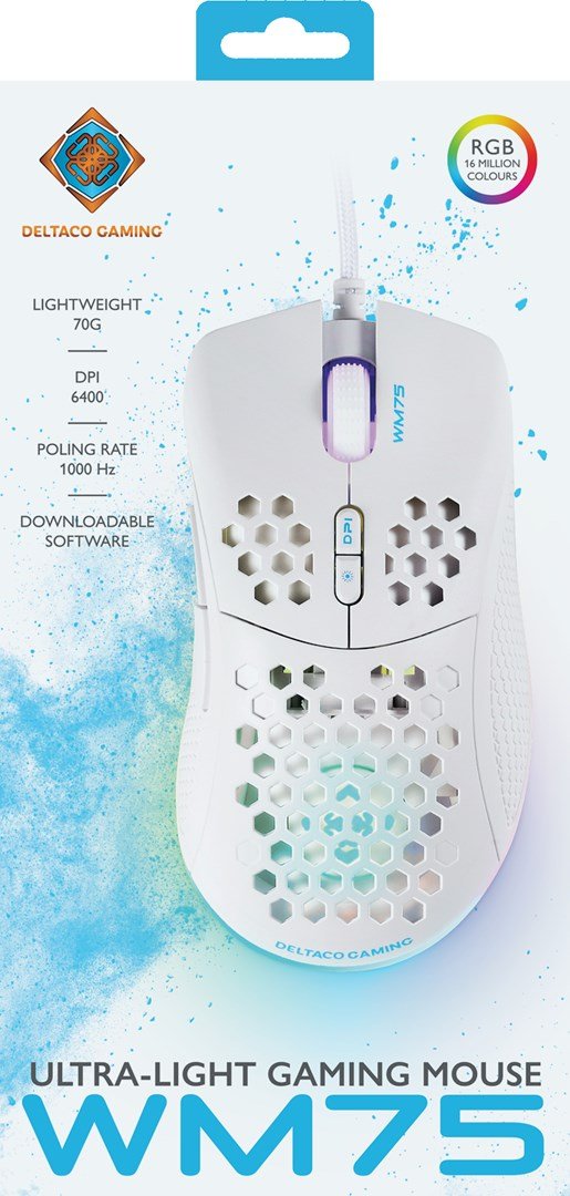 Deltaco Gaming GAM-108-W mus Spil H�jre h�nd USB Type-A Optisk 6400 dpi #9