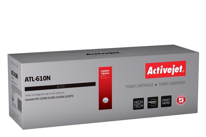 Activejet Tonerpatron ATL-502NX (erstatning Lexmark 502X/50F2X00; Supreme; 10000 sider; sort) #1