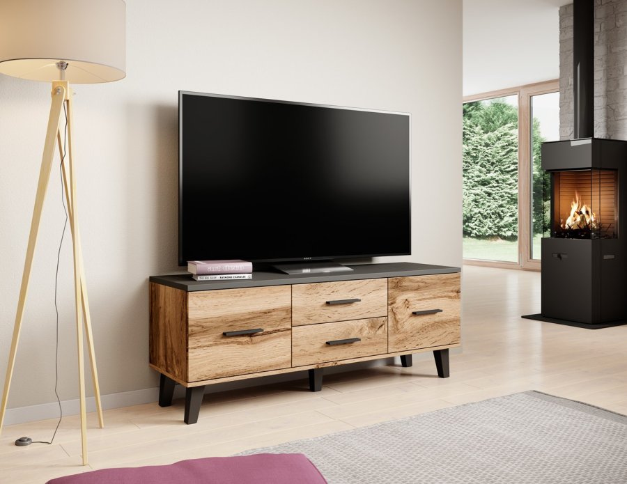 Cama LOTTA TV14 2D2S WOT+B TV stativ & underholdningscenter 2 skuffe(r) #4