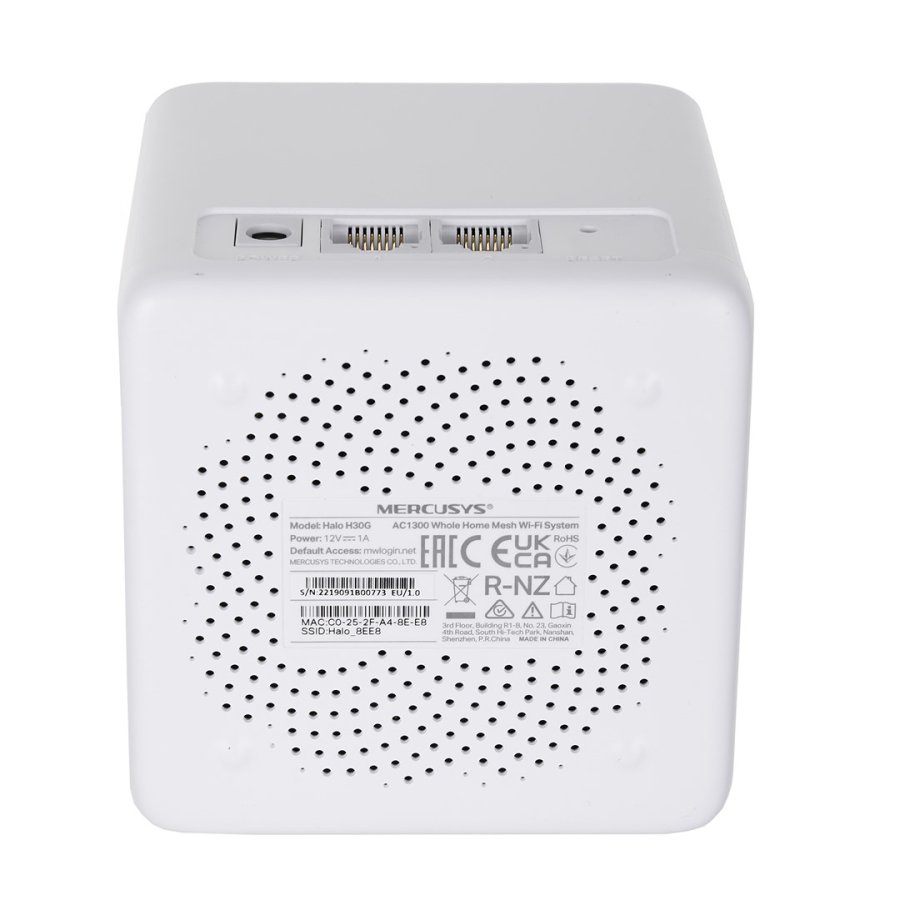 Mercusys Halo H30G(3-pack) Dual-band (2,4 GHz / 5 GHz) Wi-Fi 5 (802.11ac) Hvid 2 Intern #11
