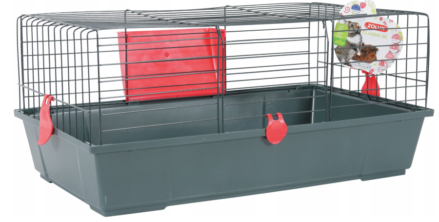ZOLUX Classic 80 grey/red - bur til gnavere #2