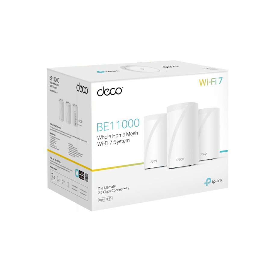 TP-Link Deco BE65 Tri-band (2,4 GHz/5 GHz/6 GHz) Wi-Fi 7 (802.11be) Hvid 4 Intern #4