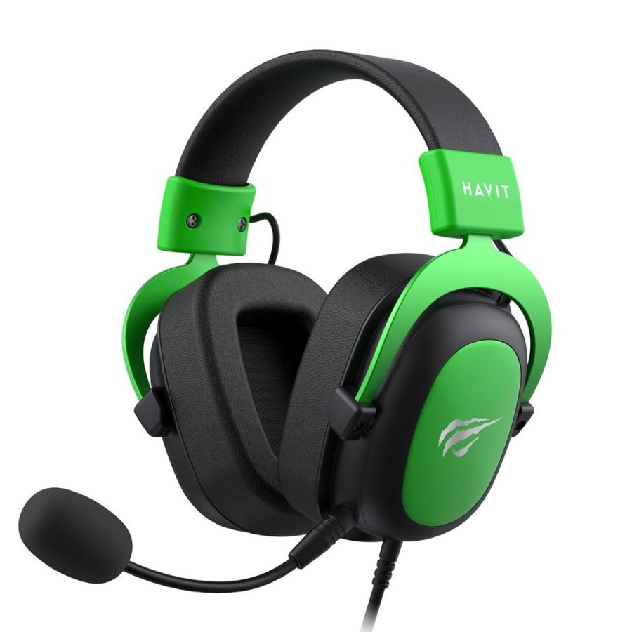 Havit H2002d Headset Ledningsfrt Spil Sort, Grn #1