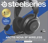 Steelseries Arctis Nova 3P Headset Trdls Musik/hverdag Bluetooth Sort #13