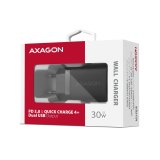 Axagon ACU-PQ30 Ladegert QC3.0, 4.0/AFC/FCP/PPS/Apple+ PD USB-C, 30W - schwarz - Kompaktes Ladegert - 1x USB-C und 1x USB-A Mobiltelefon, Smartphone, SmartWatch, Tablet, Universel Sort Vekselstrm Hurtig opladning Indendrs #11