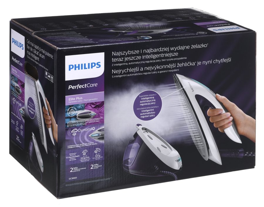 Philips GC9660/30 Dampstrygning station 2700 W 1,8 L T ionicGlide strygesl Lilla, Hvid #10