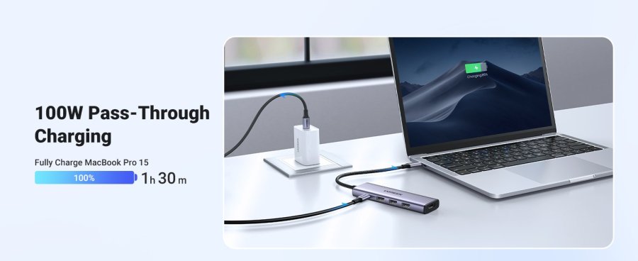 Ugreen 20956A interface hub USB Type-C 5000 Mbit/s S�lv #11