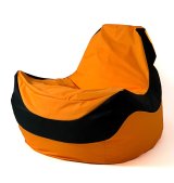 Puf GO GIFT Sort Orange Oxford tejido antidesgarros 140 x 100 x 100 cm 140 x 100 cm #1