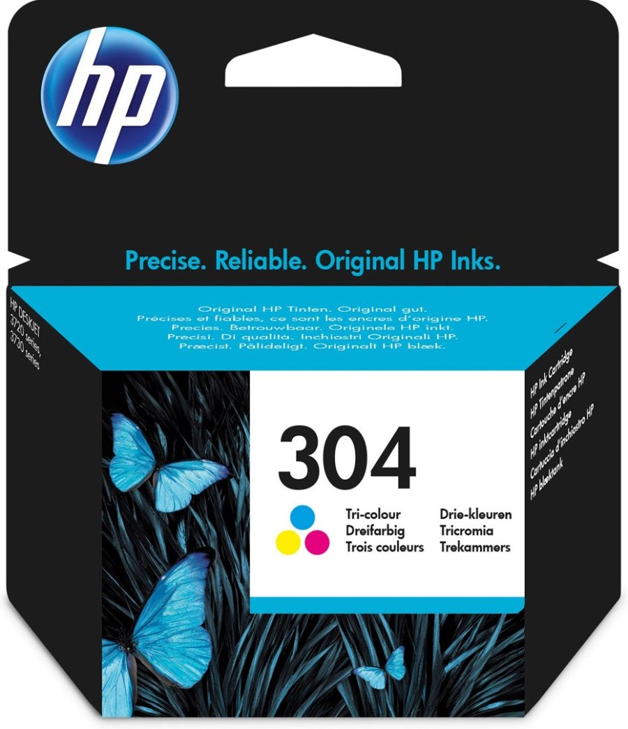 HP 304 Original Bl, Magenta, Gul #1