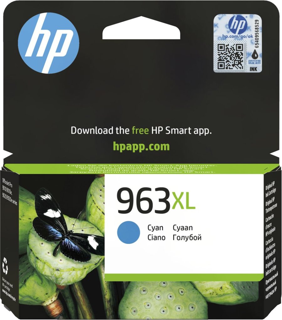 HP 963XL Original Ink-blkpatron med hj kapacitet, cyan #1