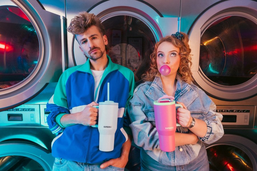 Termokrus med teleskopsugerr Kambukka Rio Tumbler 950 ml Frosty Coconut #16