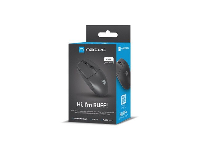 NATEC Ruff Plus mus Hjre hnd USB Type-A Optisk 1200 dpi #8