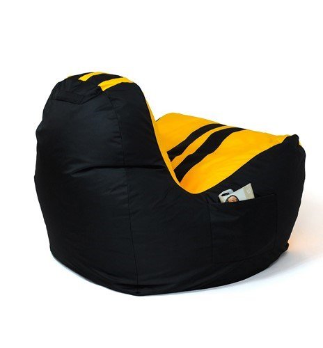 Puf GO GIFT Gul Sort Oxford tejido antidesgarros 140 x 100 x 100 cm 140 x 100 cm #3