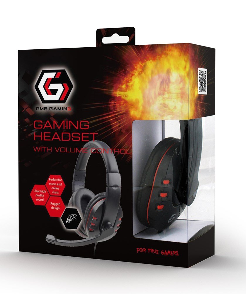 Gembird GHS-402 hovedtelefoner/headset Ledningsfrt Spil Sort #3