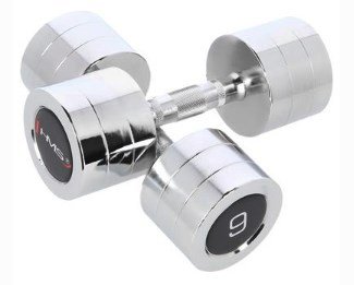 HMS Fitness CHD09 Hndvgt med fast vgt 9 kg 2 stk #5