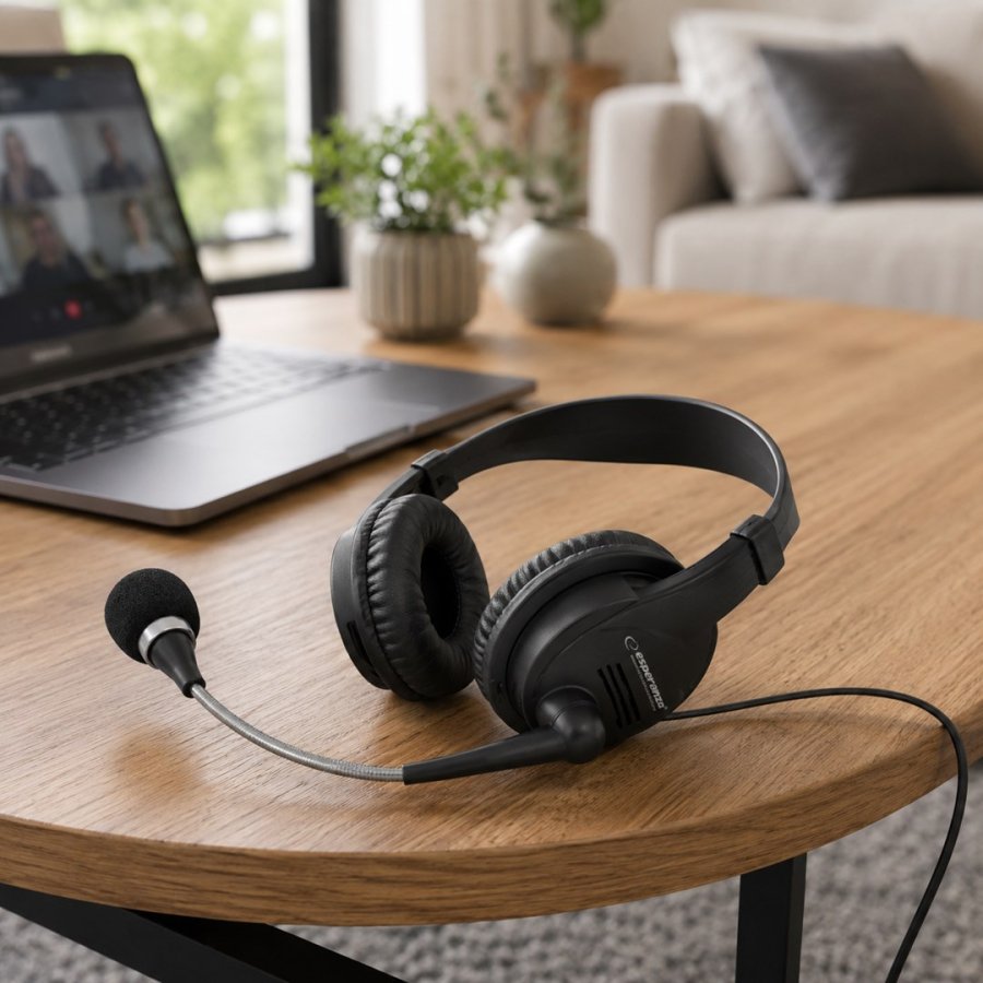 Esperanza EH115 hovedtelefoner/headset Ledningsf�rt Opkald/musik Sort #5
