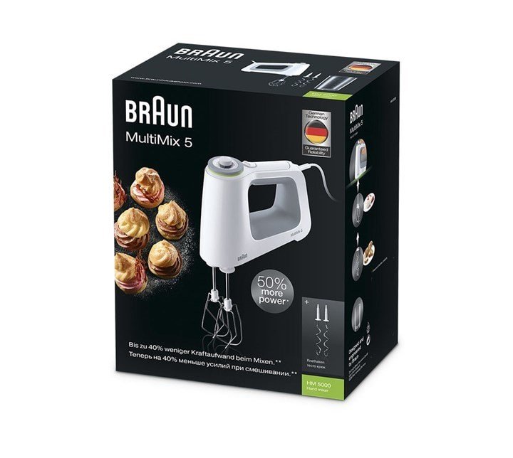 Braun HM 5000 WH H�ndmixer 700 W Gr�, Hvid #5
