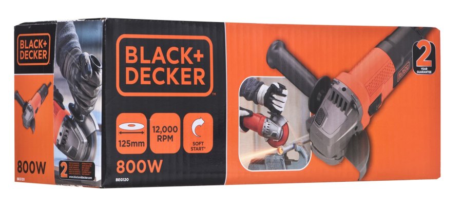 BLACK&DECKER BEG120-QS vinkelsliber 125 mm 800 W #22