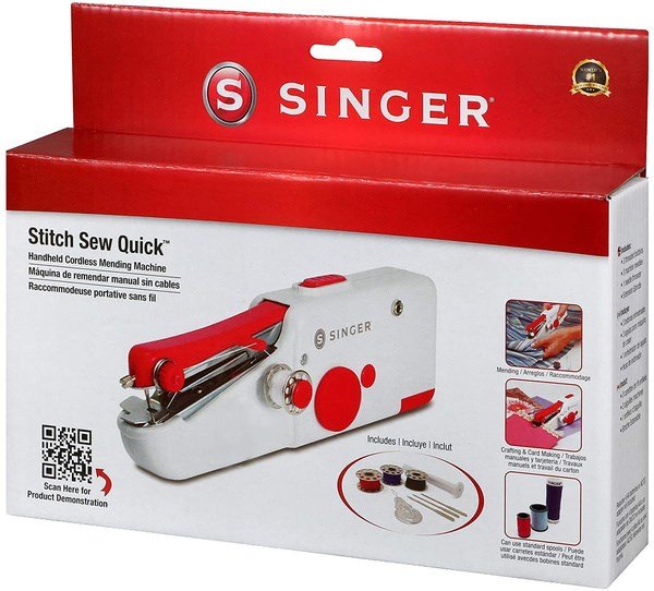 SINGER Stitch Sew Quick Mini Mekanisk Symaskine AA Batteri Hvid #7