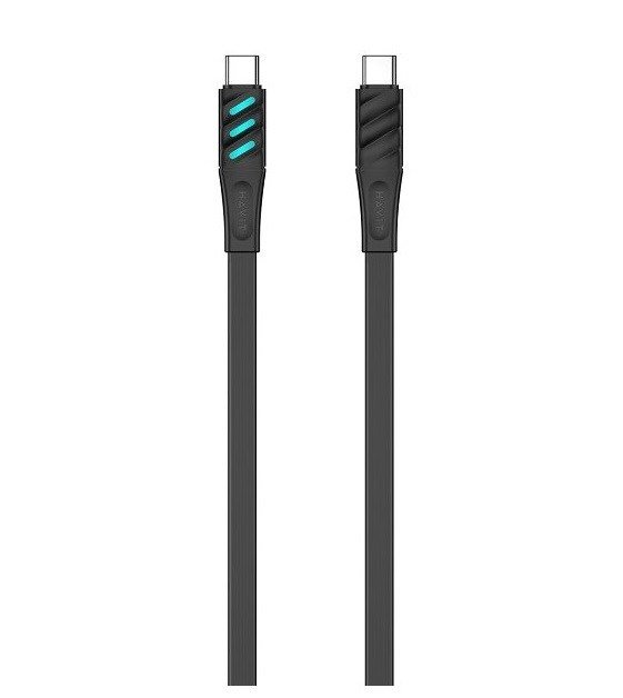 Havit CB6254 - USB Type C til USB Type C-opladerkabel, 1 m (sort) #1