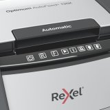 Rexel Optimum AutoFeed+ 130X papirmakulator Krydsmakulering 55 dB 22 cm Sort, Slv #4