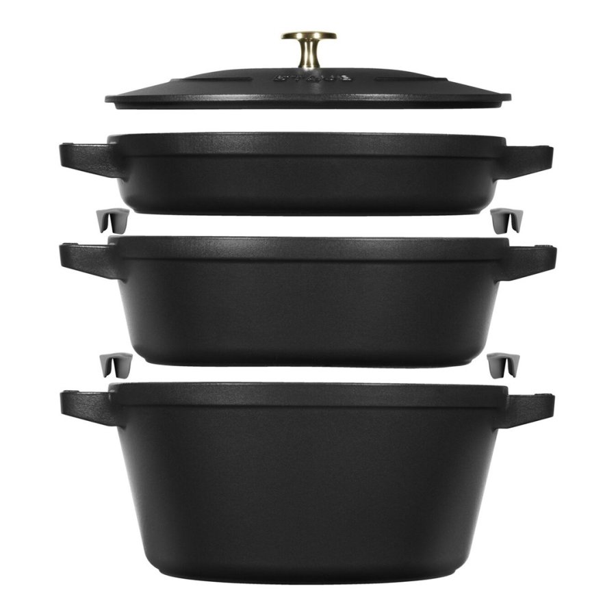 Staub La Cocotte 4,2 L Rund Stbejern Gryde bradepande #1