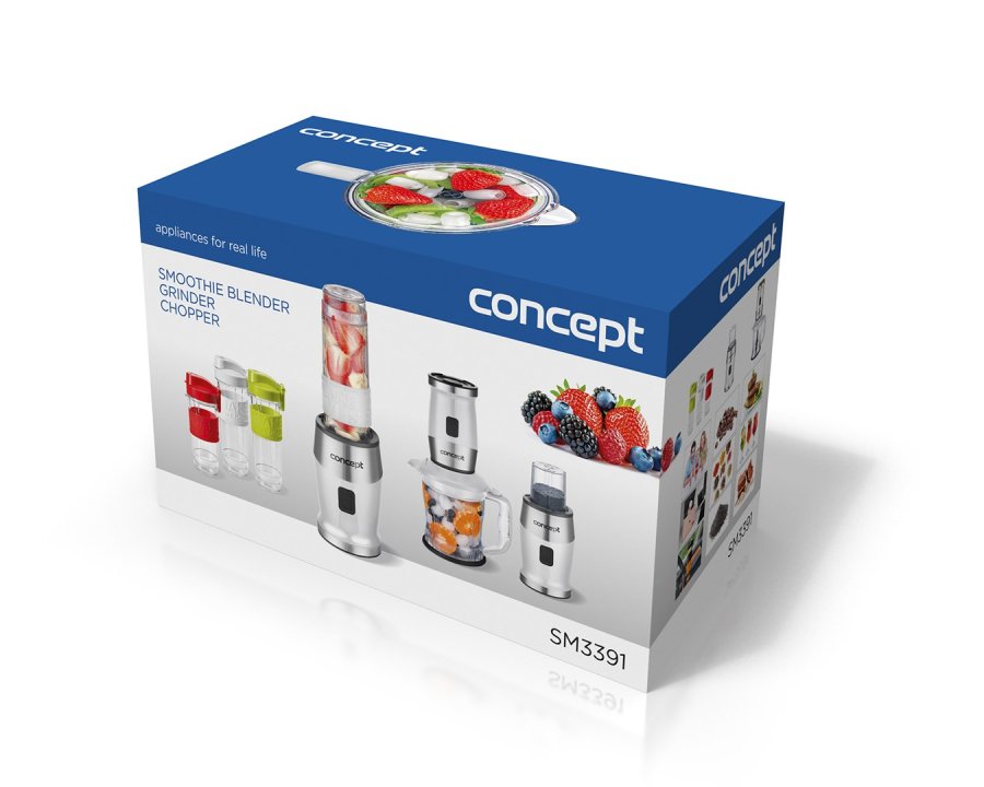 Concept sm3391 1,2 L Bordplade blender 700 W Rustfrit st�l, Hvid #8