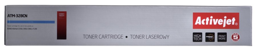 Activejet ATM-328CN tonerpatron til Konica Minolta-printere, erstatning Konica Minolta TN328C; Supreme; 28000 sider; bl #2