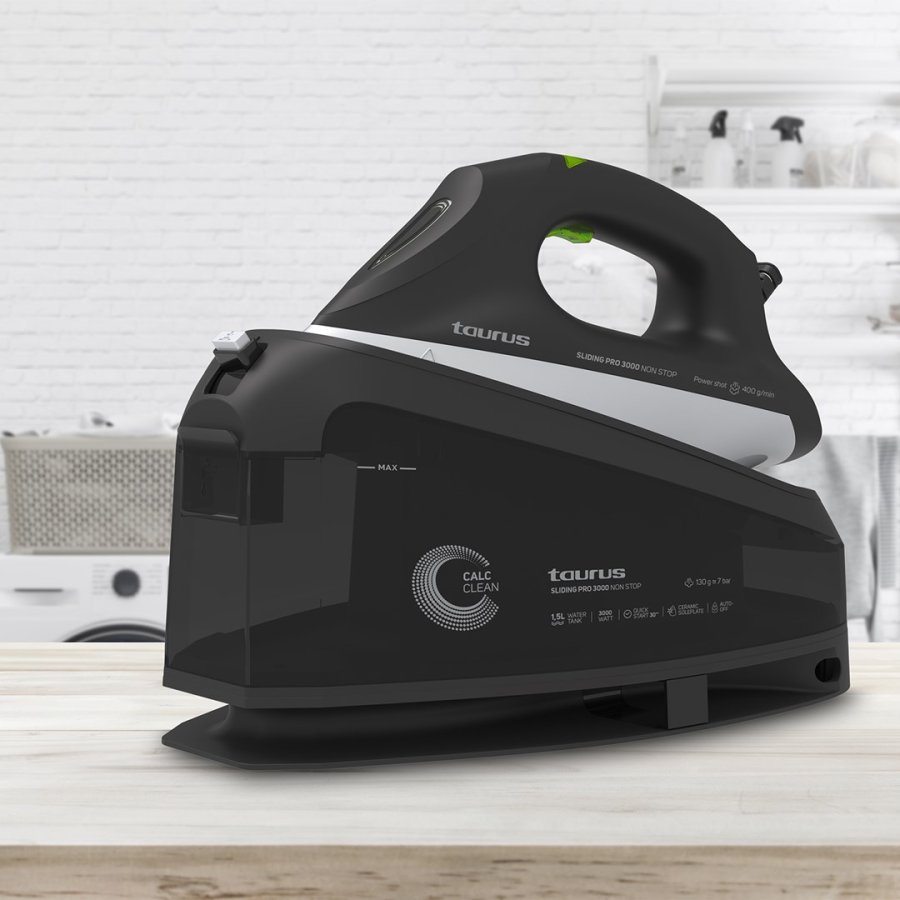 Taurus Sliding Pro 3000 Non Stop 3000 W 1,5 L Keramisk stryges�l Sort #10